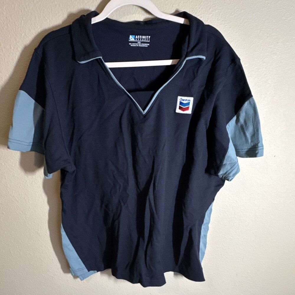 Affinity Apparel Women’s V-Neck Short Sleeve Knit Chevron Polo 3XL